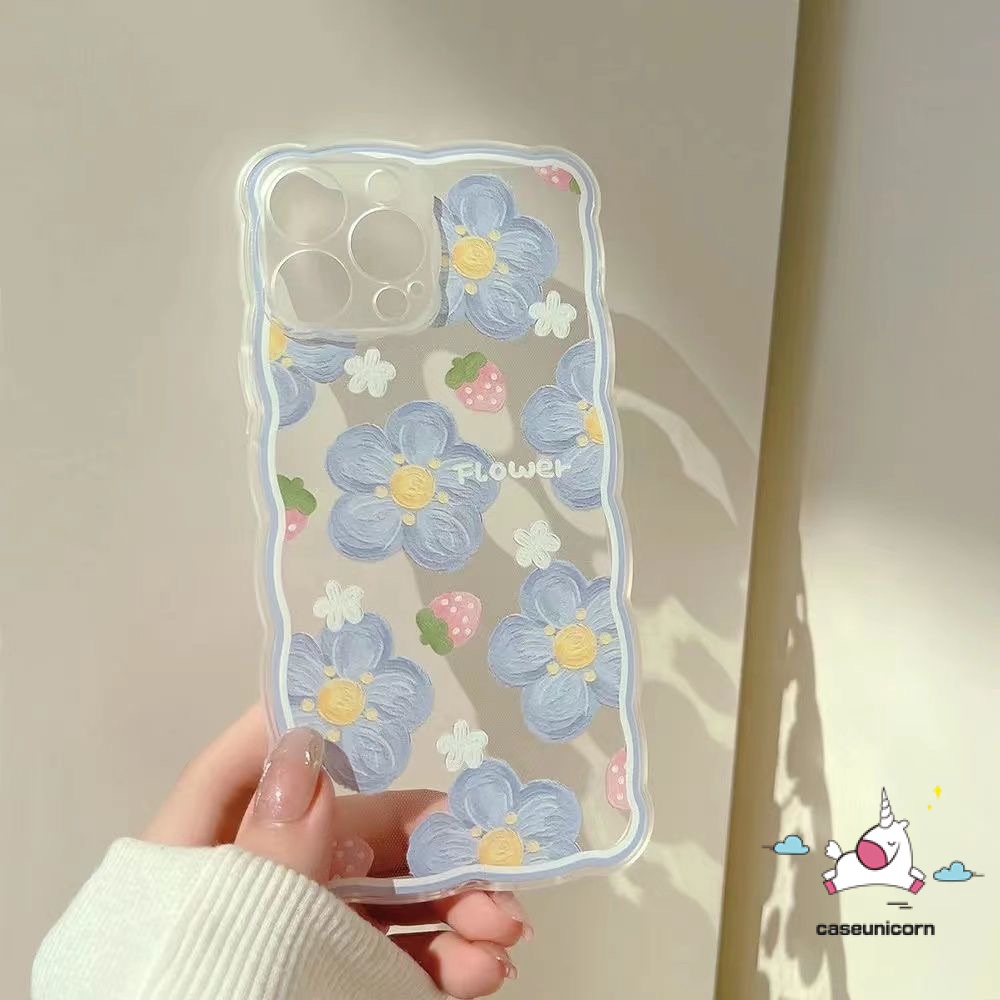 Ốp Điện Thoại Tpu Mềm Trong Suốt Chống Sốc Họa Tiết Hoa Mùa Hè Cho iPhone 11 13 12 Pro Max 7 8 6 6s Plus X XR XS Max SE 2020