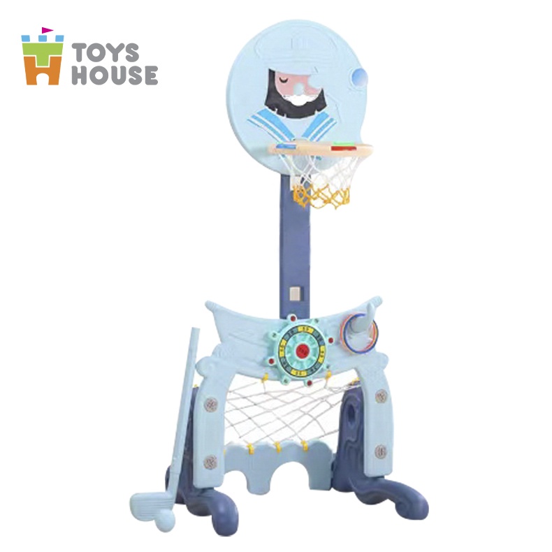 Bộ đồ chơi thể thao đa năng cho bé: Bóng đá, ném vòng, bóng rổ Toys House WM19046, hàng chính hãng cao cấp