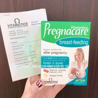 Vitamin tổng hợp sau sinh Pregnacare Bú Anh [ ĐỦ BILL]