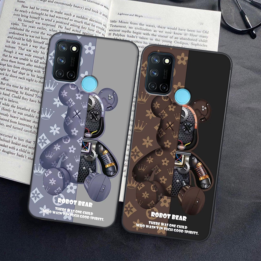 Ốp lưng Realme C17 / 7i in hình Gấu nâu - hồng, Gấu Be@rick  cực CUTE, DỄ THƯƠNG