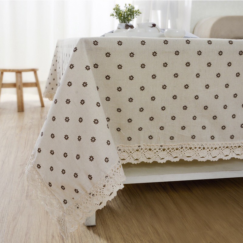 Vải linen họa tiết Hoa bi V-A07