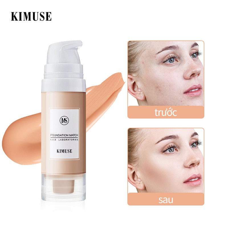 Kimuse Matte Liquid Longwear Foundation Waterproof & Oil Control Face Make Up 20ml