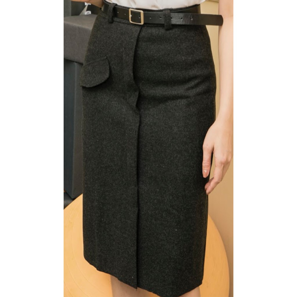 DIDO - Chân Váy Dạ Túi Một Bên Nữ