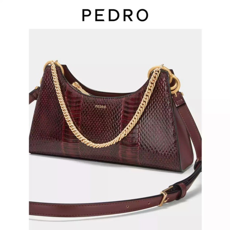 Túi Pedro snake effect siêu sang