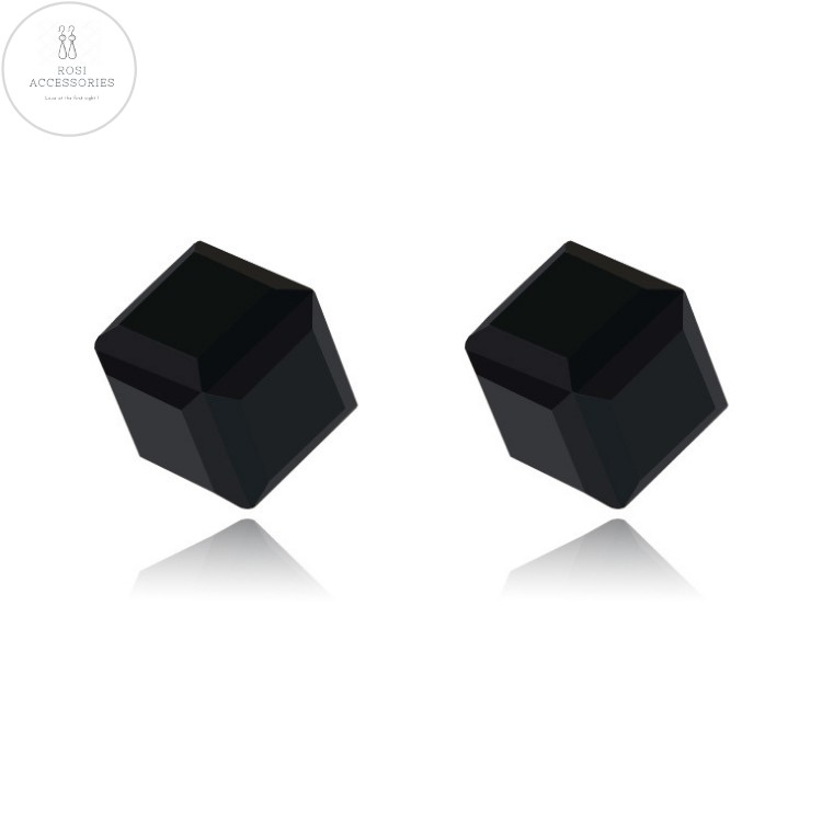 Khuyên Tai Nam Châm Khối Tinh Thể, Khuyên Tai Không Cần Bấm Lỗ (1 Đôi)