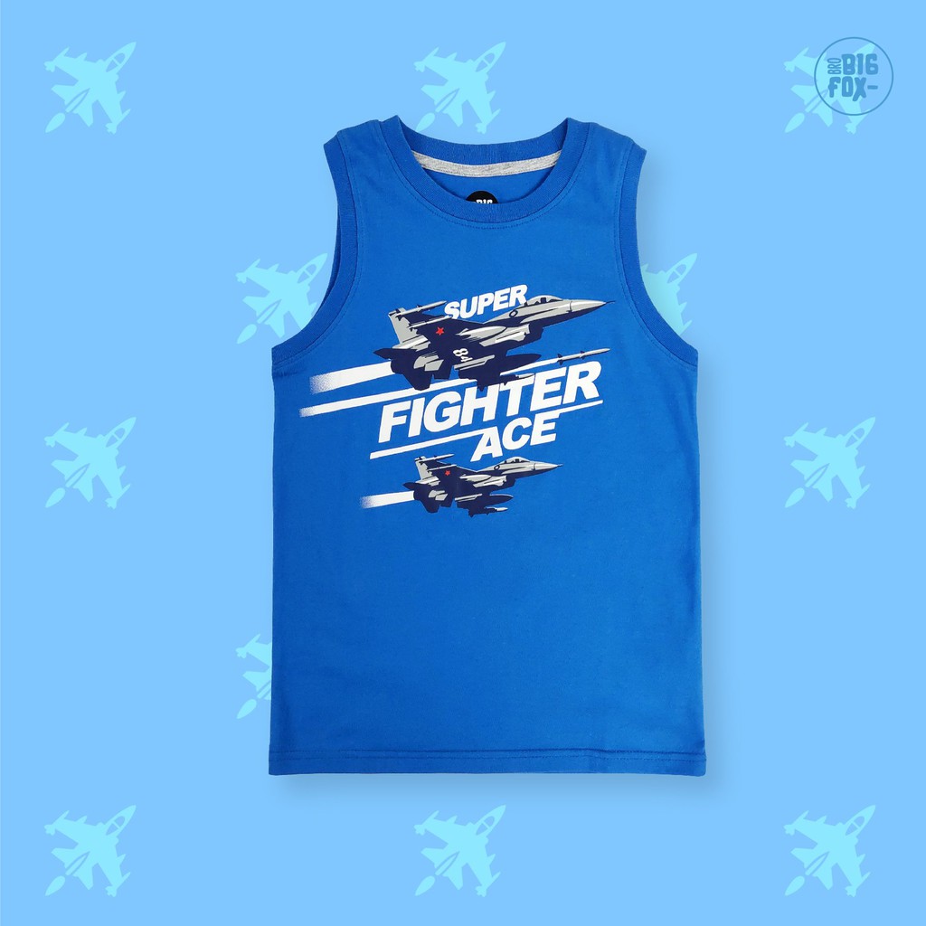 [MÃ BIGFBIF10 GIẢM 10K] Áo Ba Lỗ Bé Trai BigFox, Áo Sát Nách Trẻ Em Chất Cotton, Size Đại, In Hình, Mã Xuất 18