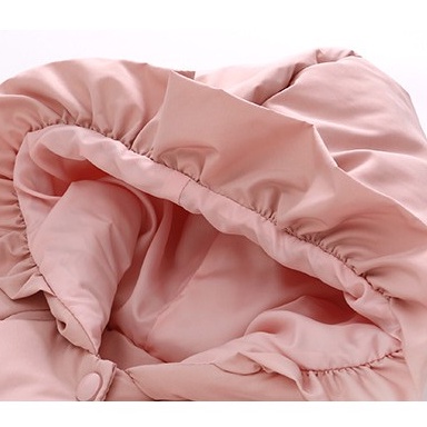 Áo khoác phao bé gái 9-20kg đuôi cá viền bèo điệu đà ấm áp-HÀNG QCCC AK07