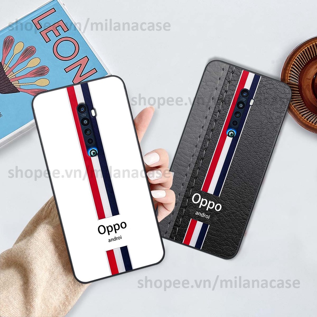 Ốp Oppo Reno 2f / Reno2 F in giả da phong cách thể thao, cá tính, thời trang