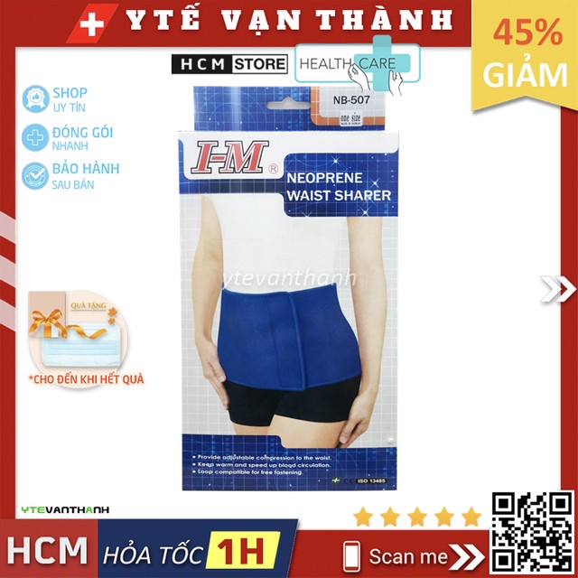 ✅ Nịt Bụng I-M NB-507 | Thun Co Giãn Nịt Bụng Sau Phẫu Thuật, Hỗ Trợ Giảm Cân Định Hình Eo -VT0666 | Y Tế Vạn Thành