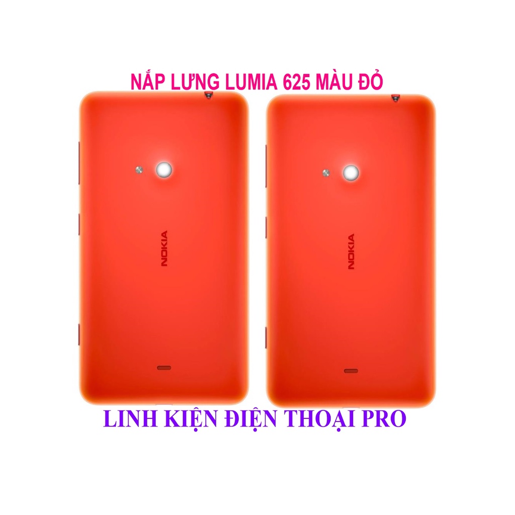 NẮP LƯNG LUMIA 625 MÀU ĐỎ