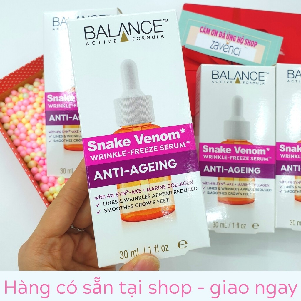 Serum chống lão hóa nọc rắn Balance Active Formula Snake Venom Wrinkle Freeze 30ml  - LINACOS