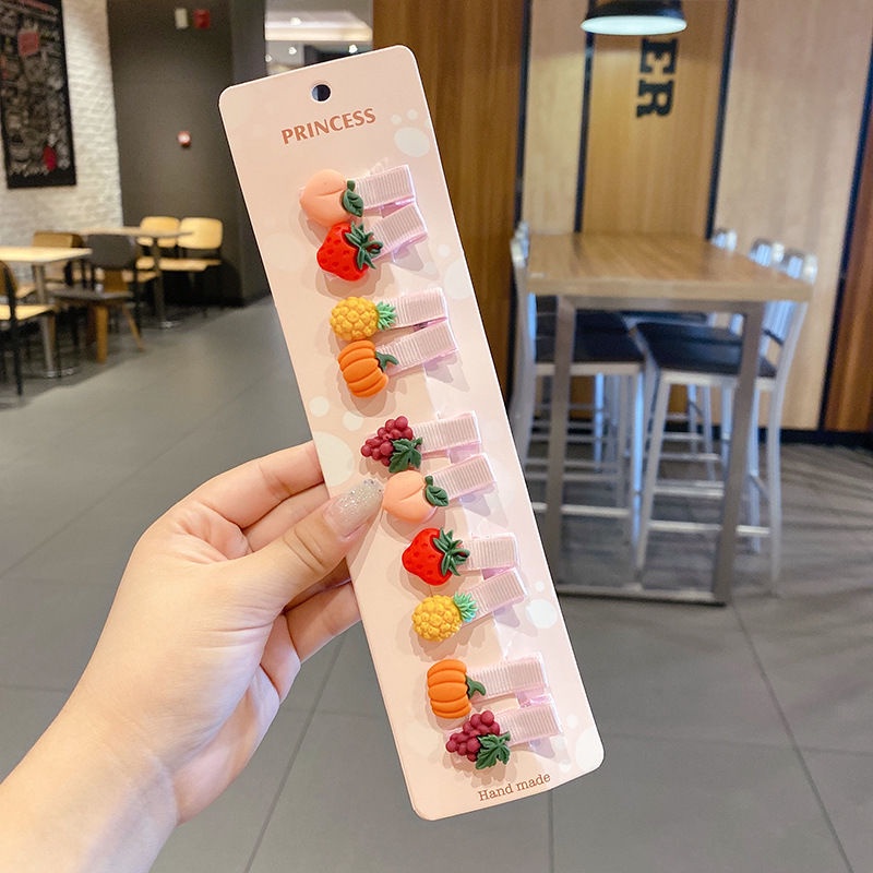 Set 10 Kẹp Tóc Hình Hoa Cúc Dễ Thương Cho Bé Gái