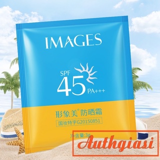 Kem chống nắng dạng gói mini bỏ túi tiện dụng 3g Images Spf 45 PA+++