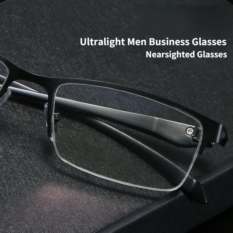 Kính Chống Ánh Sáng Xanh Nửa Gọng Thời Trang Cho Nam