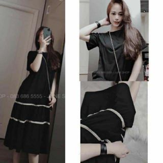 (TẶNG 1 ĐÔI TẤT)Váy bigsize 2 tầng dáng maxi siêu xinhhh