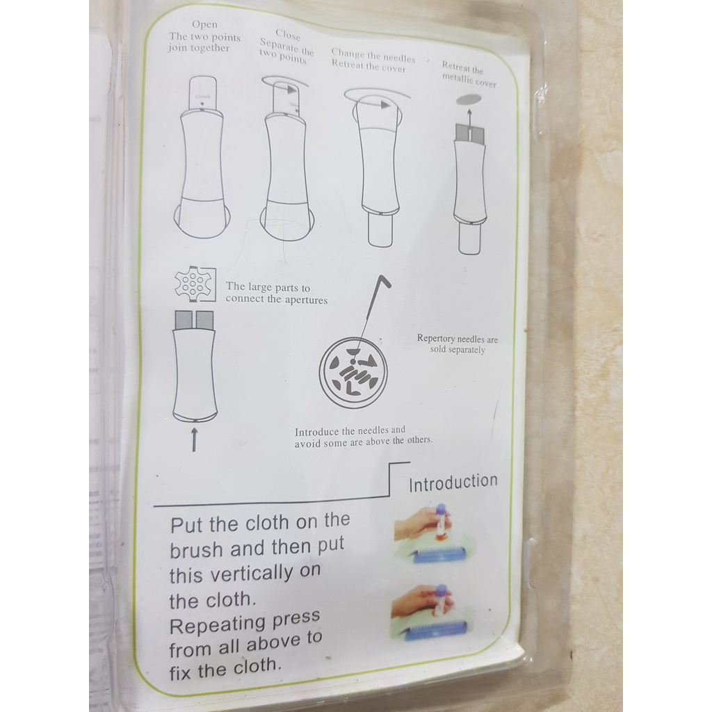 Bút Chọc Len, Dụng Cụ Giữ Kim Chọc Len 3 kim, 7 kim