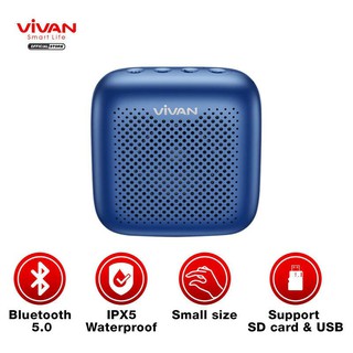 Loa TWS Bluetooth 5.0 VIVAN Chống Nước IPX5 Công suất 5W 1800mAh Playtime đến 10H -VS1-BH 1 năm 1 đổi 1 CHÍNH HÃNG