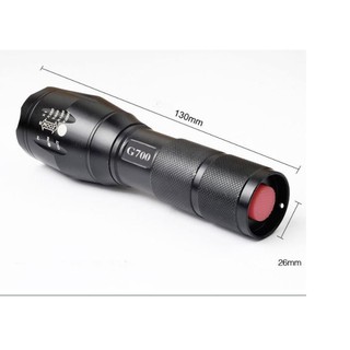 Phiên Bản Cao Cấp Đèn Pin Siêu Sáng Chiếu Sáng Cực Xa Có Thể Sạc Lại T6 Hợp Kim Chống Nước