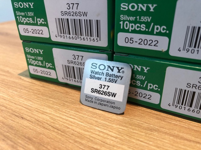 Viên pin đồng hồ Sony 377 SR626SW - Pin Sony 626 - 377 vỉ 1 viên