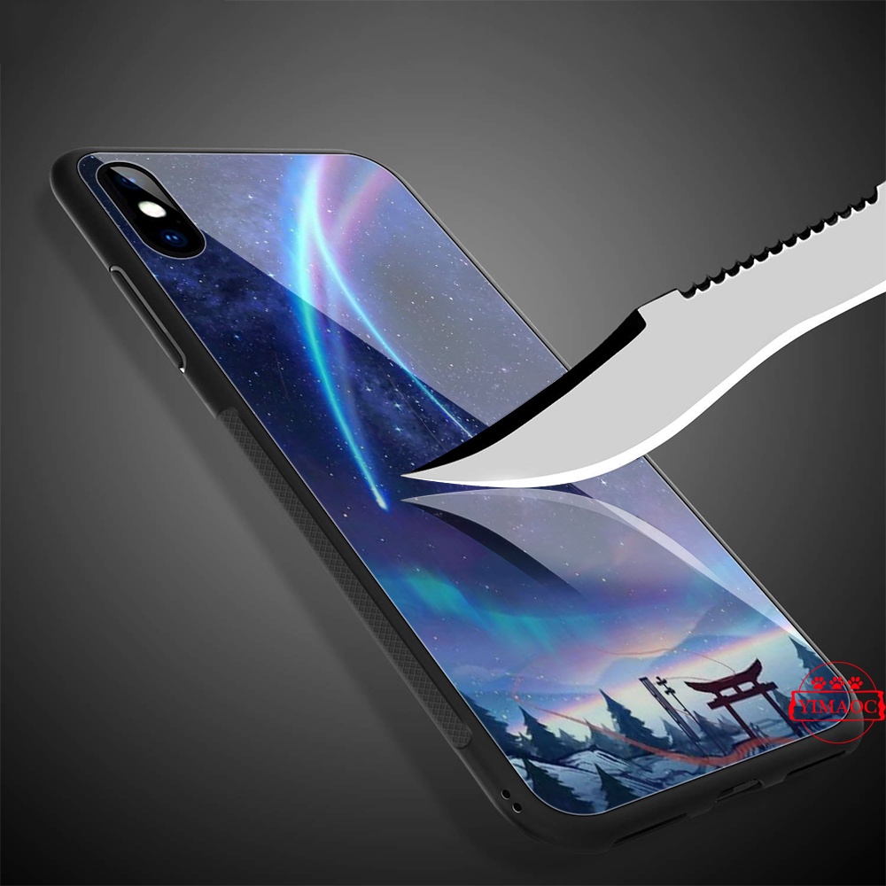 Ốp Điện Thoại Mặt Kính In Hình Anime Your Name 1 Cho Samsung A10 A20 A30 A40 A50 A60 A70 A51 A71 A81 Mã 125ypj