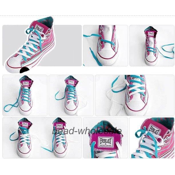 1 pair Fashional Sparkle Bling shoe string Glitter Shoelaces 14 colors