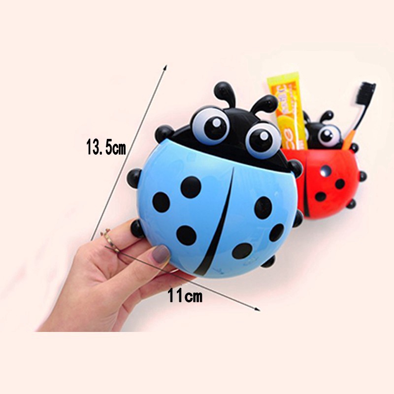 Giá Đỡ Bàn Chải Đánh Răng / Cốc Hút Tường Hình Bọ Rùa Dành Cho Phòng Tắm