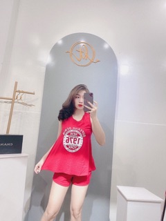 Đồ bộ ba lỗ chất thun giấy mặc mát