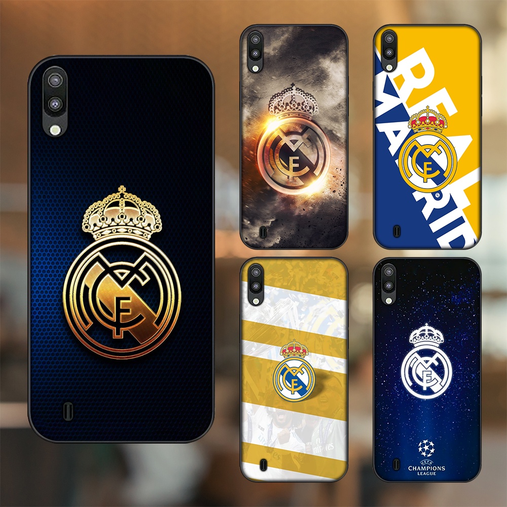 Ốp lưng Samsung M10 viền đen in hình Real Madrid