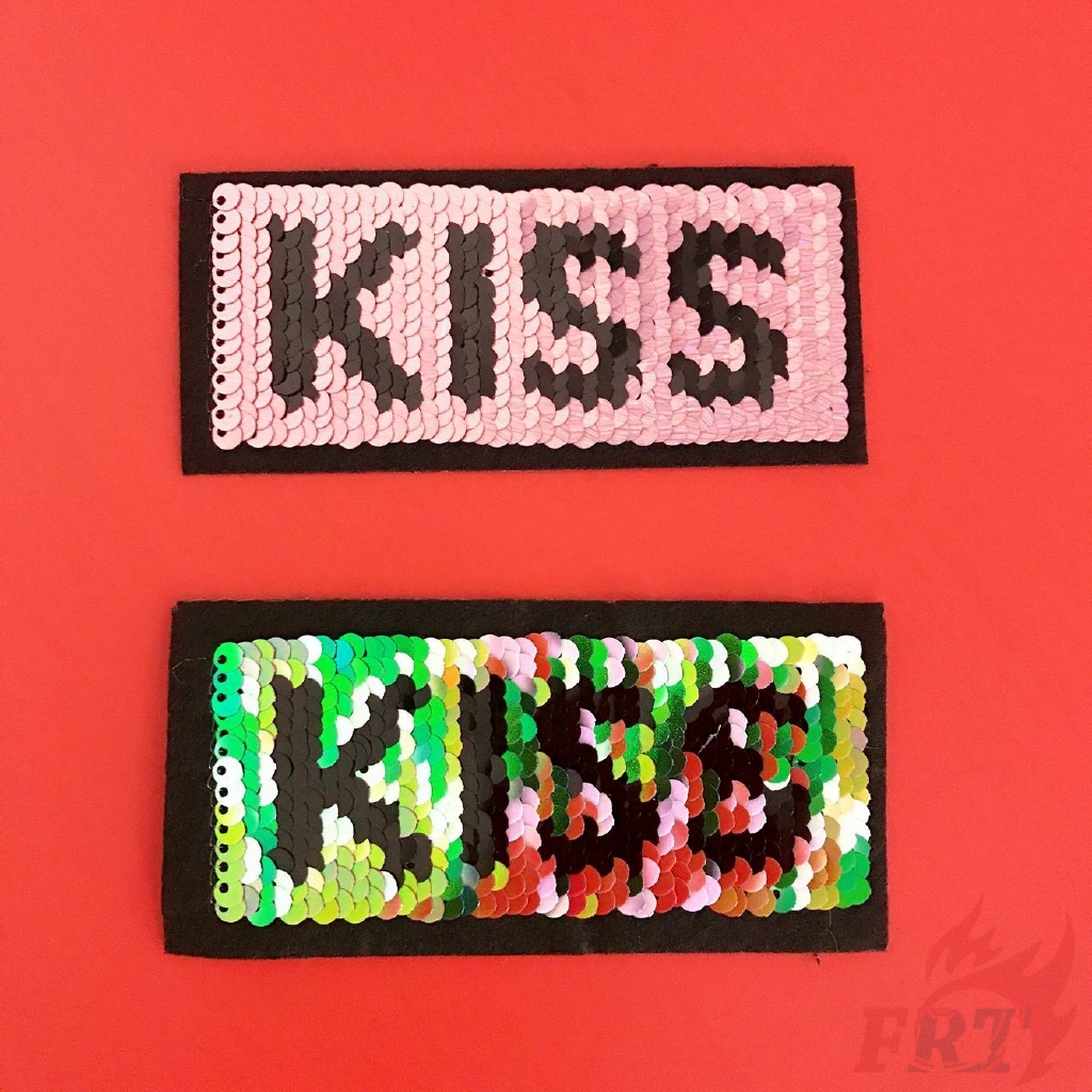 Miếng dán patch ủi may quần áo（☸ Letter Sequins Iron-on Patch ☸）