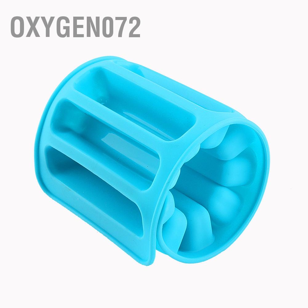 Oxygen072 Colorful Cylinder Ice Cubes Tray Freeze Mould Fondant Chocolate Mold Make Silcone Khay đá khuôn làm đá