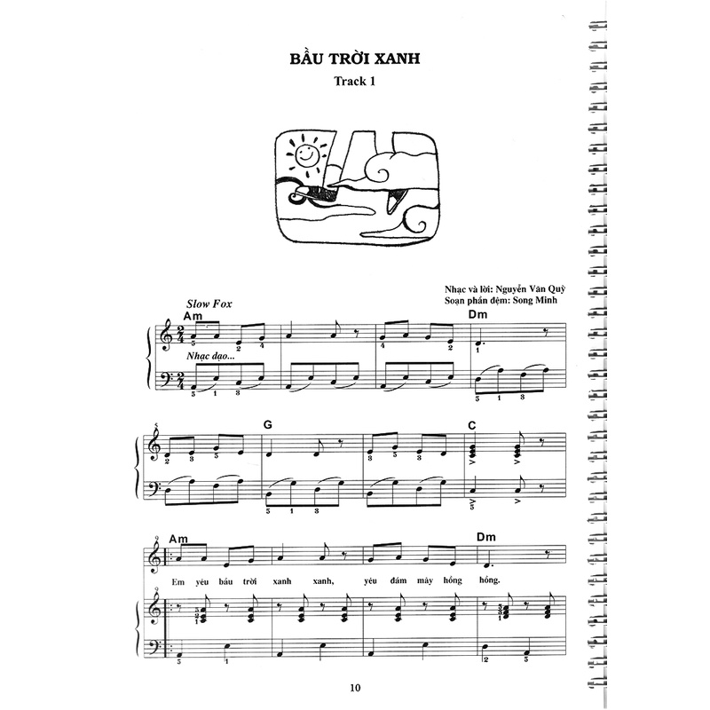 Sách - Thực Hành Đệm Piano - Chủ Đề : Ca Khúc Thiếu Nhi - Phần 1