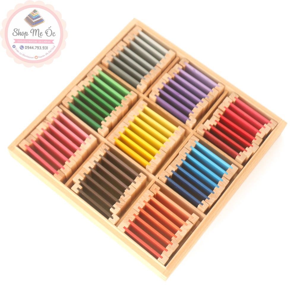 Giáo cụ Montessori - Bảng màu số 3