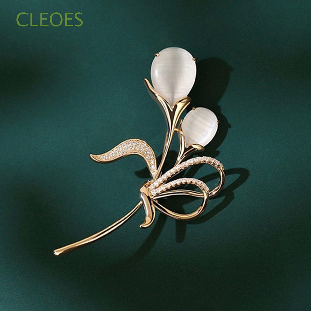 Trâm Cài Áo Hình Hoa Tulip Đính Đá Sang Trọng Cho Nữ