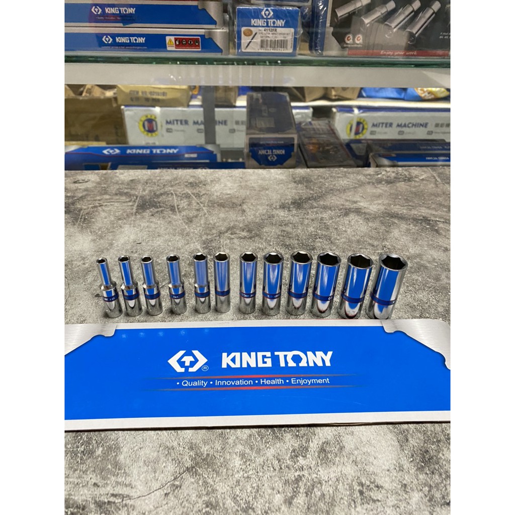 Đầu Tuýp, Khẩu Dài 1/4 Kingtony 2235 Đủ Size 4-14mm