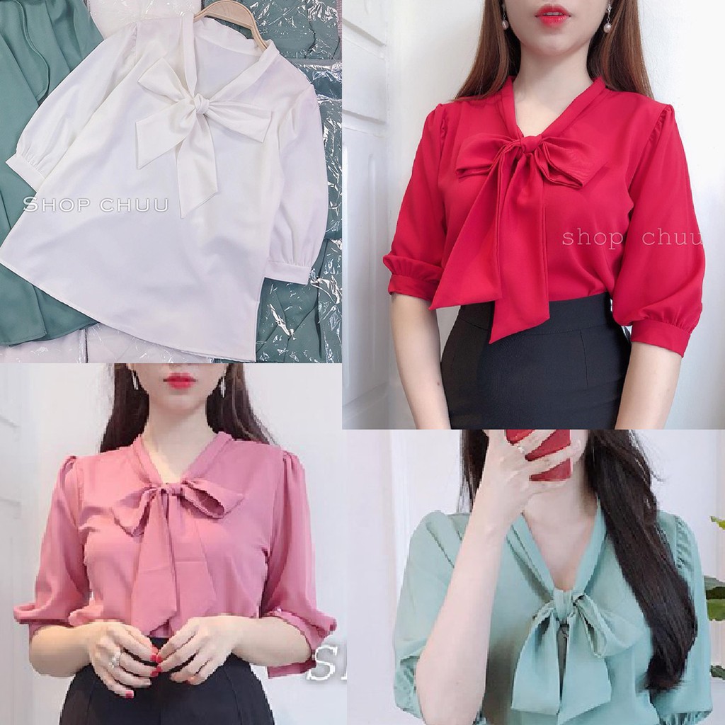 Áo sơ mi công sở nữ tay lửng CHUU A3271 | BigBuy360 - bigbuy360.vn
