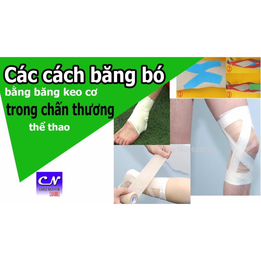 [HÀNG CHUẨN] Băng keo thể thao bảo vệ cơ khớp (loại 5cm)