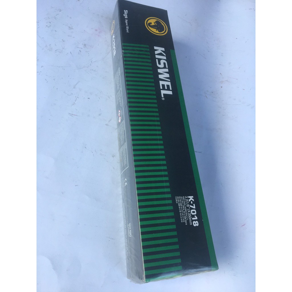 Que hàn 3.2 mm Kiswel chịu lực K-7018 chất lượng hàng đầu hàn đẹp mối hàn chắc chắn