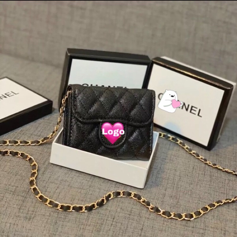 Túi sách mini nhỏ gọn dáng ví cầm tay size 13-17cm kèm dây xích đeo chéo nữ phong cách đi chơi dạo phố