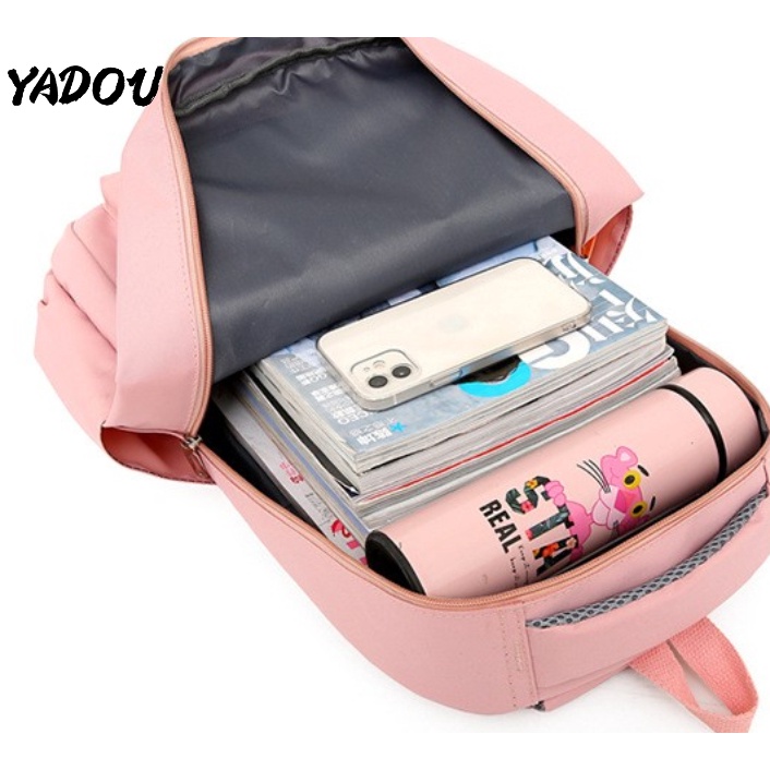 Balo YADOU sức chứa lớn 15.6 inch chống thấm nước tiện dụng tùy chọn màu sắc dành cho nữ