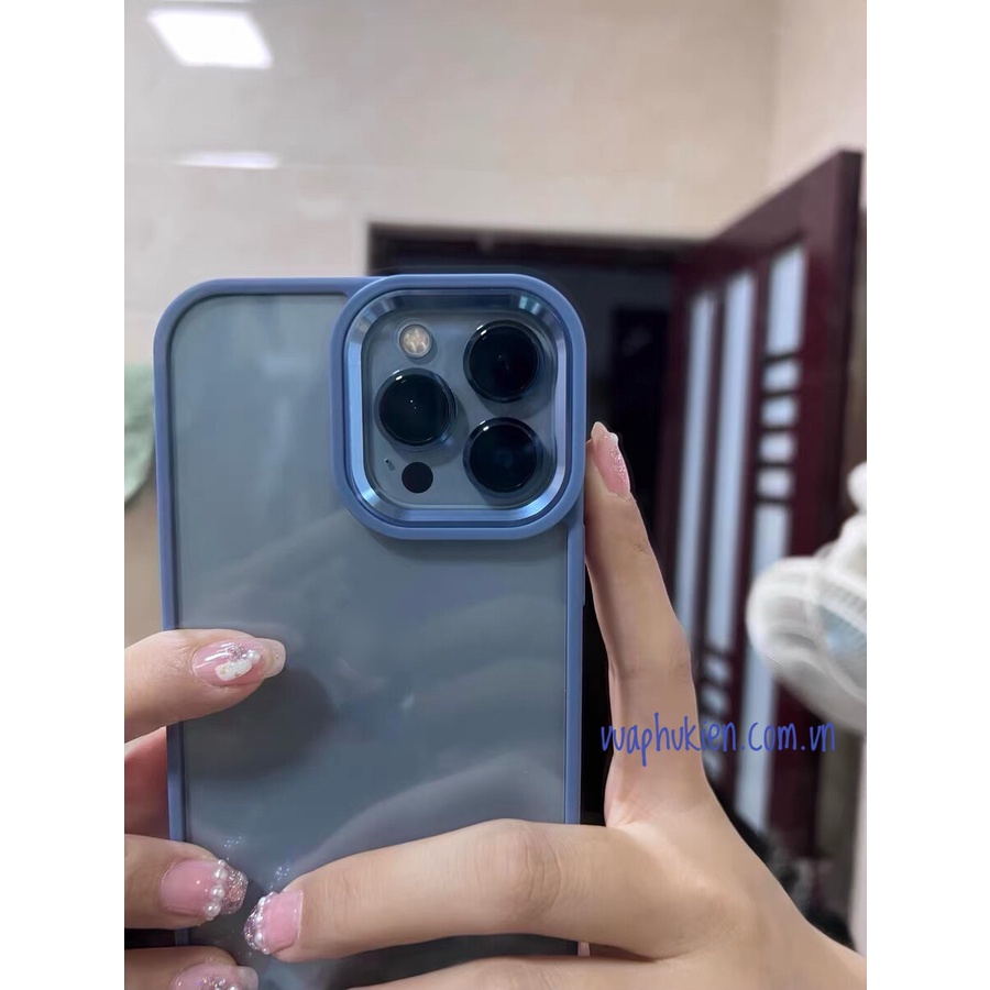 Ốp lưng FILADA trong viền màu cho iPhone 13/14 Pro Max/Plus/Pro/Mini cao cấp - vuaphukien