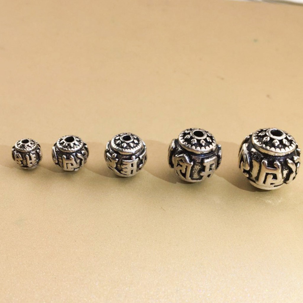 Charm bạc lục tự tròn - NQ Jewelry