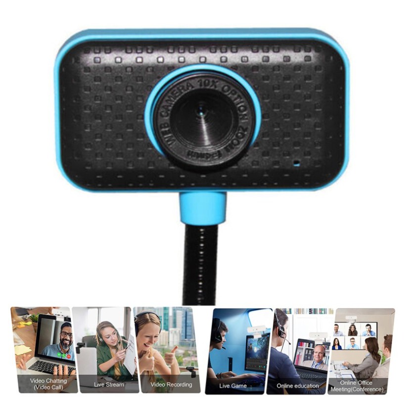 Bộ Webcam Kèm Mic Thân Cao Cho Học Sinh Học Online, Tặng Tai Nghe Chụp Tai ( Có Ảnh Thật )