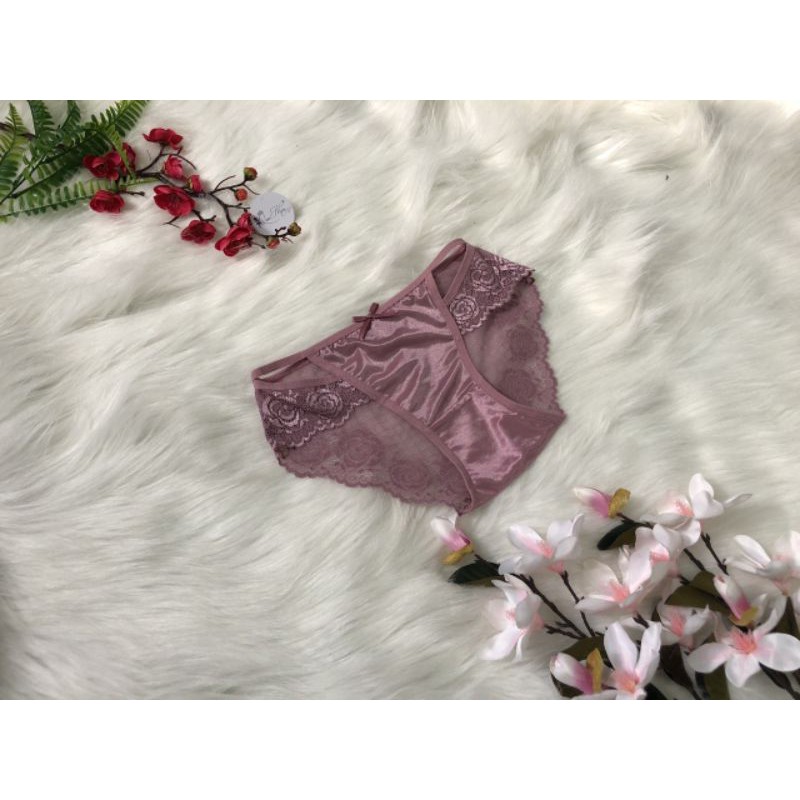 Quần lót ren phối satin sexy 022