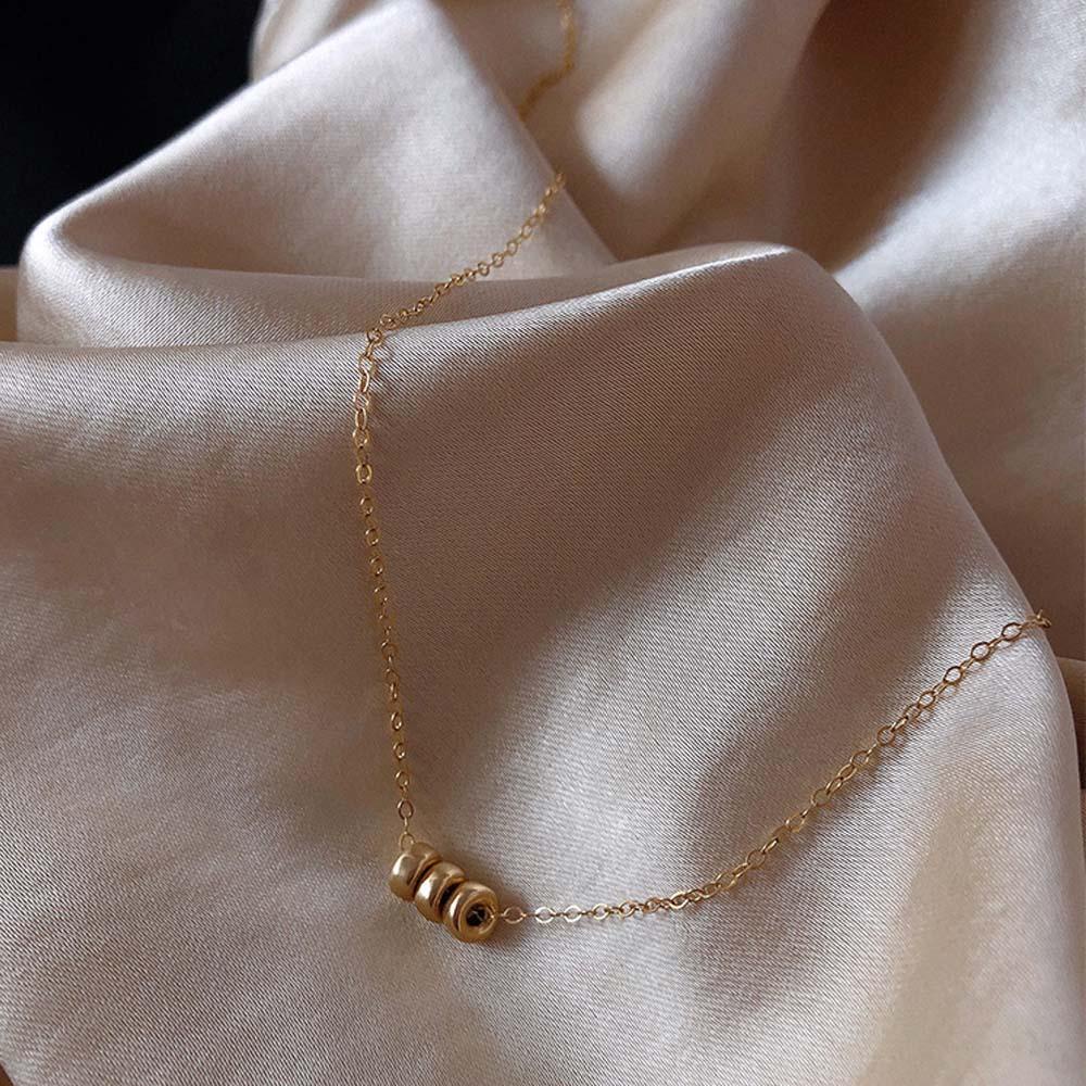 Vòng Cổ Choker Ba Lớp Bằng Đồng VANES1 Dành Cho Bạn Nữ