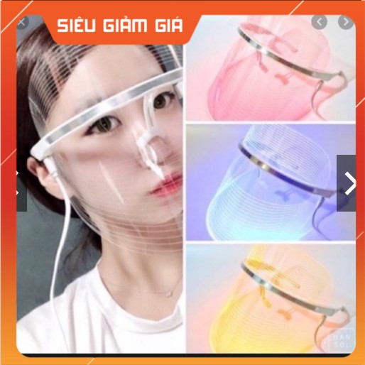 Mặt nạ ánh sáng sinh học 3 màu Face Led Mask