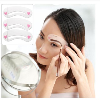 SÉT 3 KHUÔN KẺ LÔNG MÀY MINI