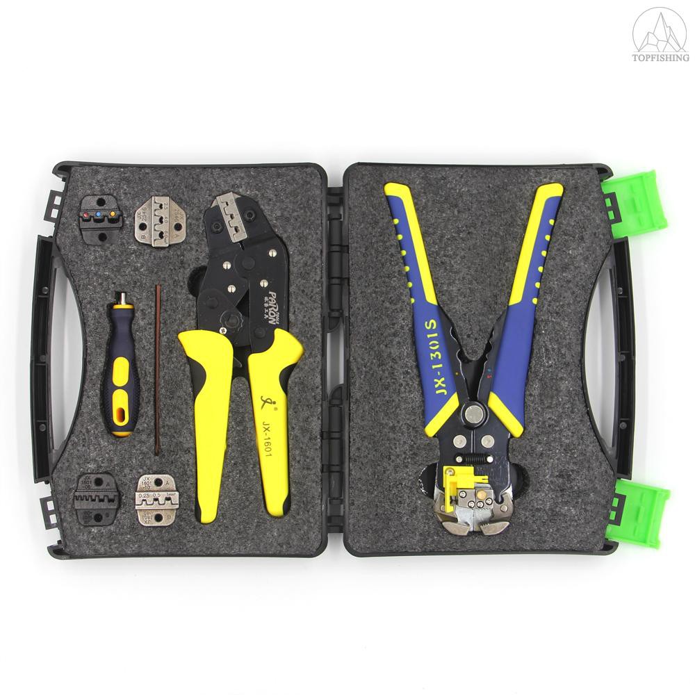 Tfh★PARON Professional Wire Crimpers Multifunctional Engineering Ratcheting Terminal Crimping Pliers Wire Strippers Boot