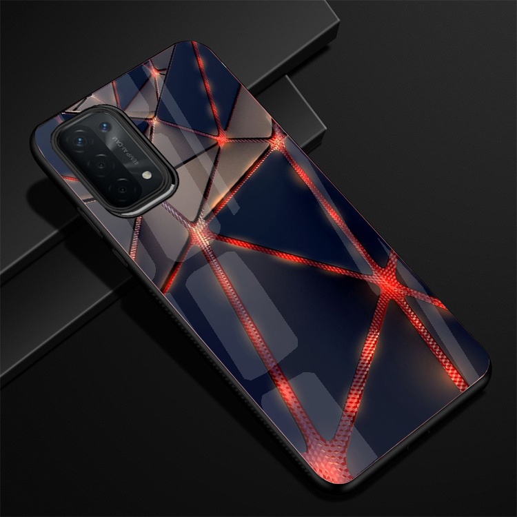 Ốp Lưng Kính OPPO A74, A74 5G, A95 Hình in 3D sáng bóng cao cấp