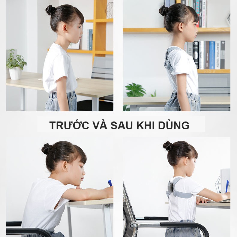Đai chống gù lưng Smart Pose có màn hình hiển thị - Dây Đeo Chống Gù Lưng Báo Rung Khi Ngồi Sai Tư Thế