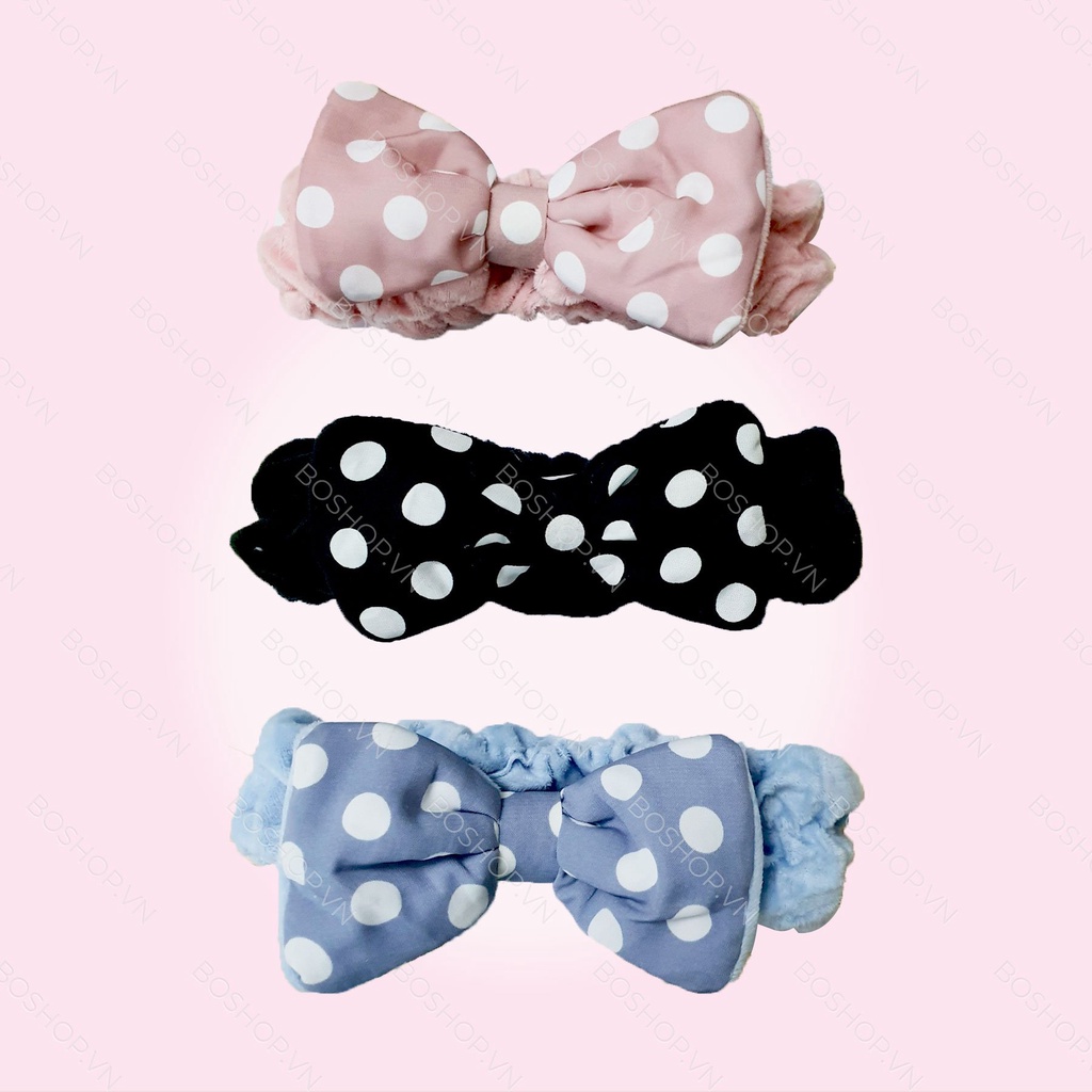 Băng Đô Cài Tóc Rửa Mặt Lông Mềm Giao Ngẫu Nhiên